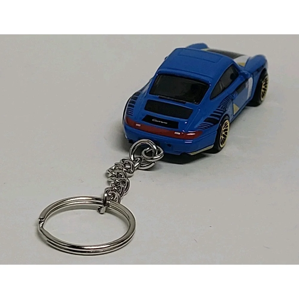 Hot Wheels 1996 Porsche Carrera Diecast 1:64 Custom Keychain